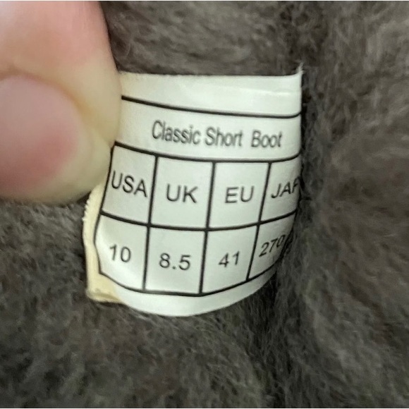 Cozie Steps Boots Gray Australian Sheepskin Toggle Water Repellent Sz 10 Women's - Picture 7 of 11